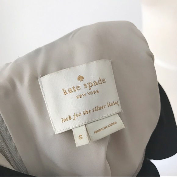 Kate Spade | Color Block Crepe Ruffle Sheath Dress - Picture 10 of 12